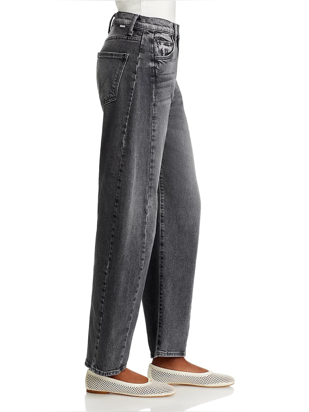 MOTHER SUPERIOR Jeans Half-Pipe Flood Outta Sight Washed Charcoal Gray Size 27 - Picture 16 of 16